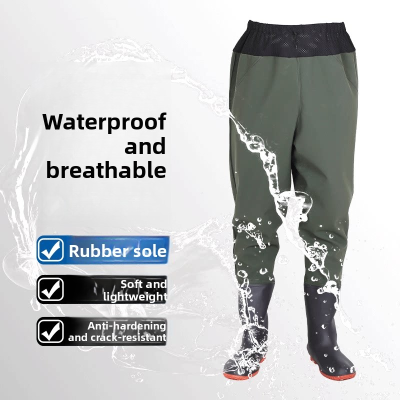 Thickened Waist-Length Overall - Fishing Rain Suit 评论和价格